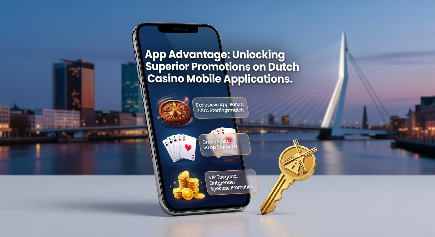 Smartphone met Nederlandse casino app open, toonend exclusieve promotie banners en push-notificaties voor bonussen