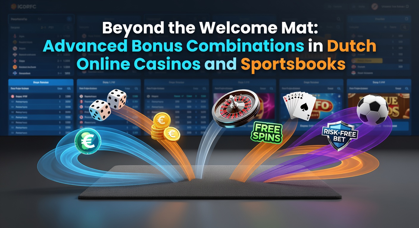 Grafische weergave van gecombineerde casino- en sportbonussen met Nederlandse vlag en munten