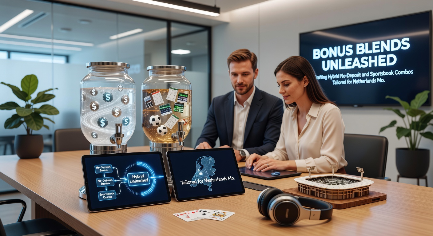 Voorbeeld van hybride bonus interface op mobiel, met no-deposit spins en live sportsbook odds