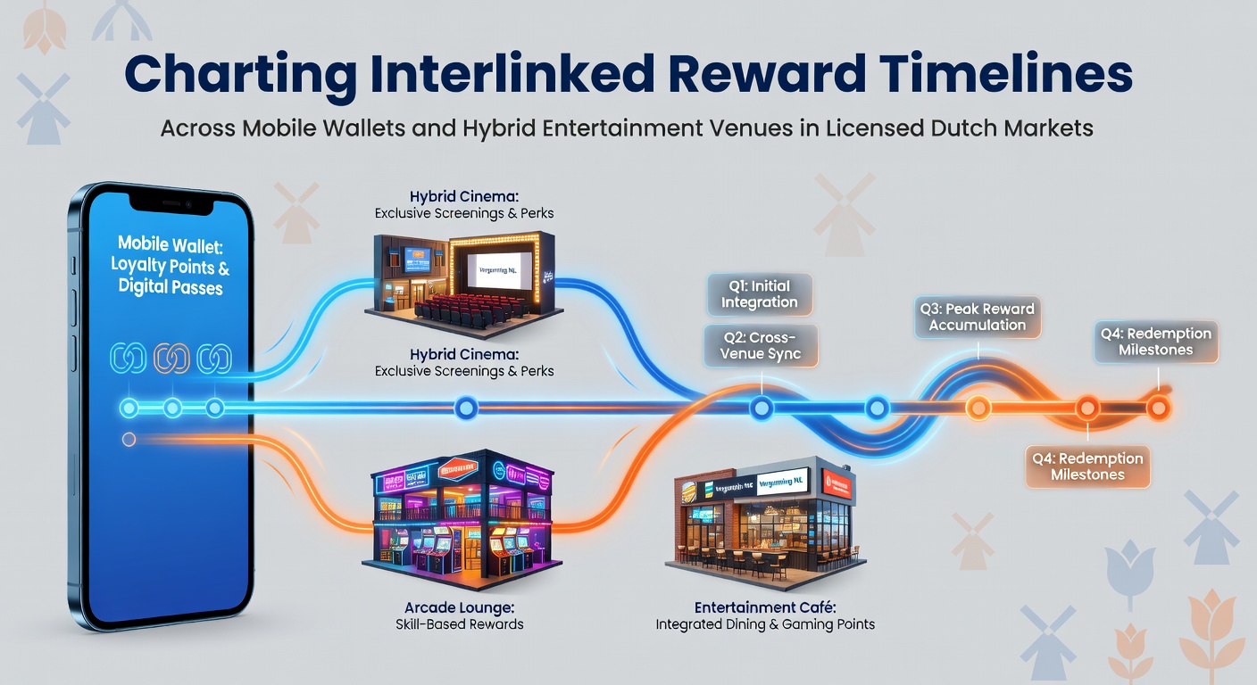 Interlinked reward timelines in mobile wallets en hybride venues in Nederland