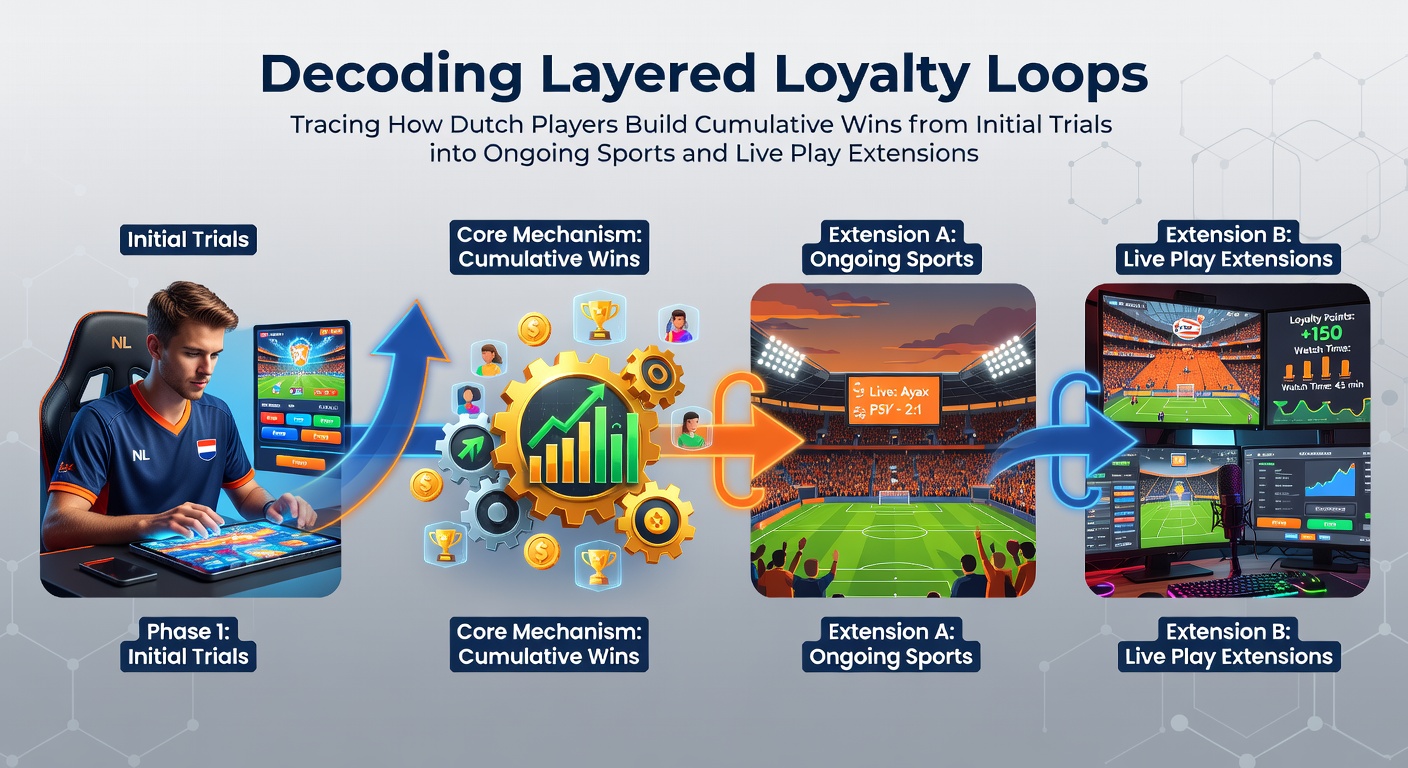 Illustratie van Nederlandse spelers die loyaliteitspunten verzamelen in online casino's en sportweddenschappen