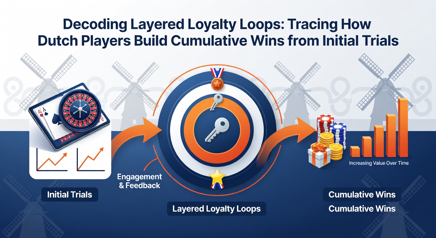 Diagram van loyaliteitsniveaus die leiden van casino trials naar sport- en live play beloningen in Nederland