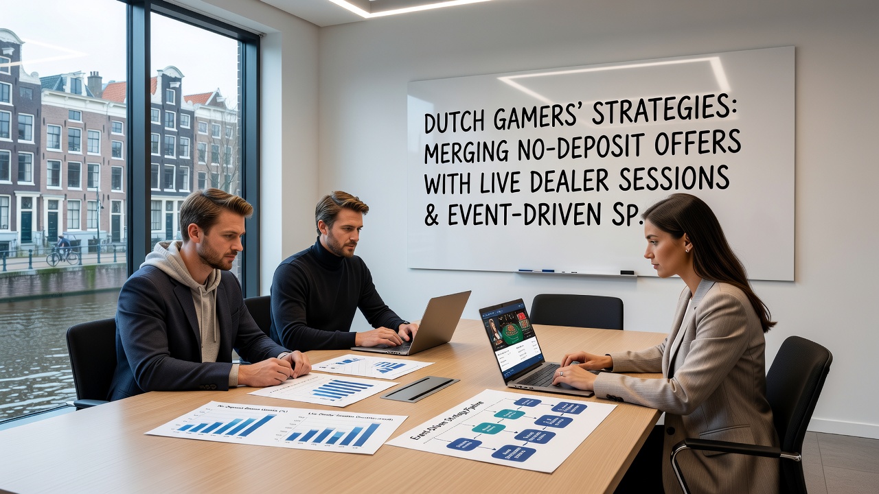 Grafiek van Nederlandse gokstrategieën met no-deposit en live dealer integratie