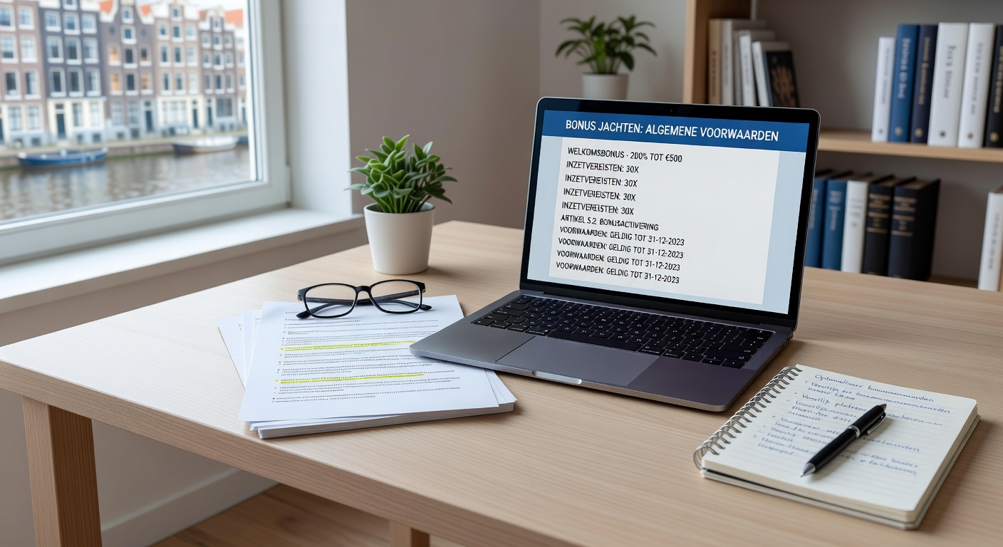 Schermafbeelding van een bonuscalculator tool die wagering requirements berekent voor Nederlandse platforms, met grafieken en sliders voor optimale inzetplanning