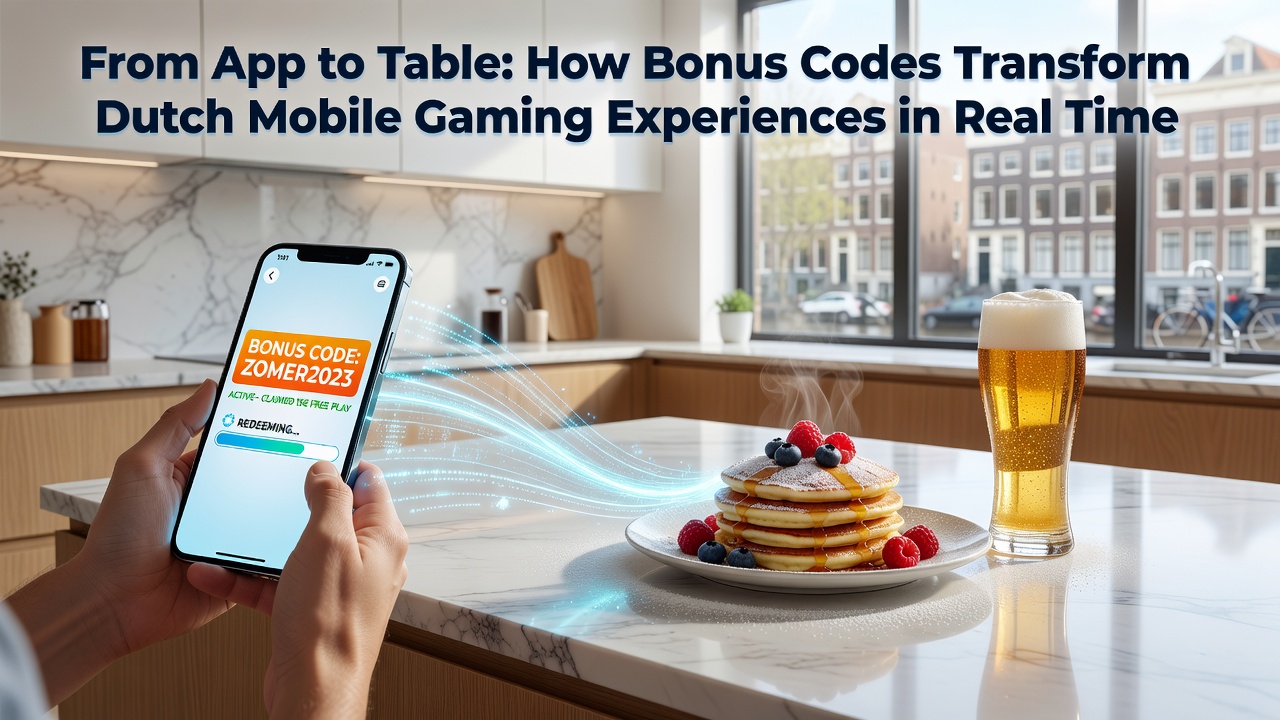 Mobiele app-interface met bonuscode-activering die leidt tot live casinospellen op Nederlandse platforms