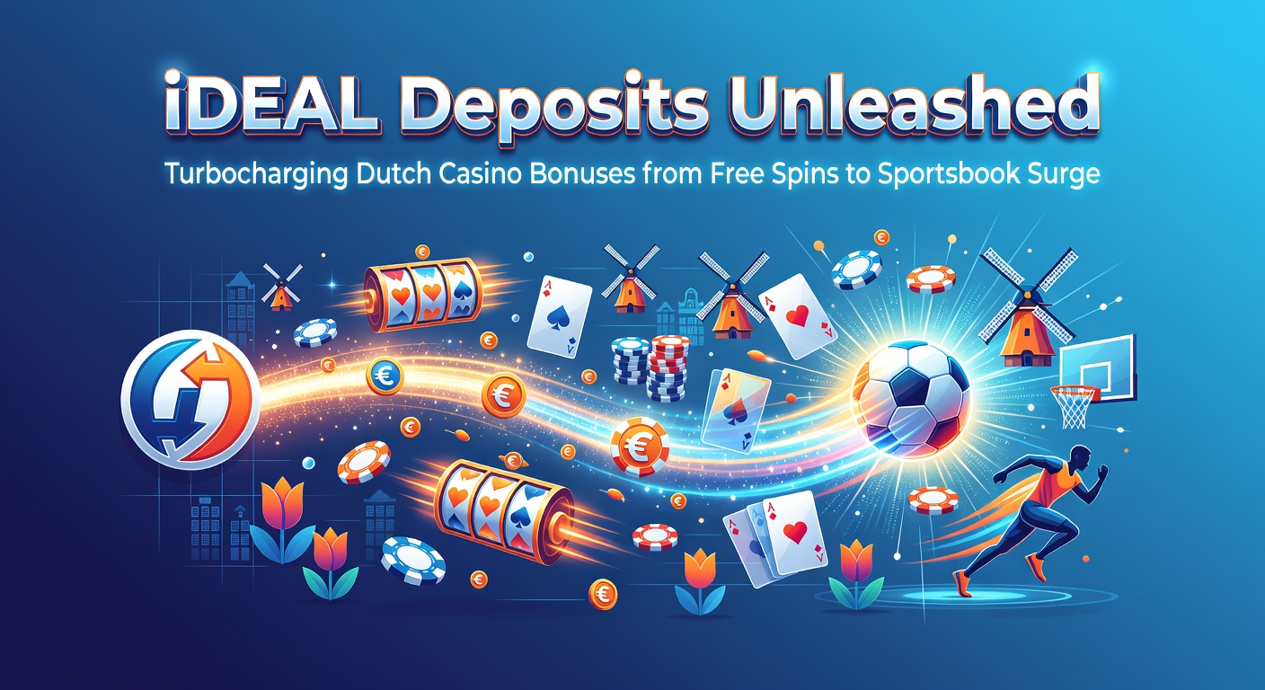 Grafiek met iDEAL-transacties die exploderen in Nederlandse online casino's, met bonussen en free spins in de schijnwerpers