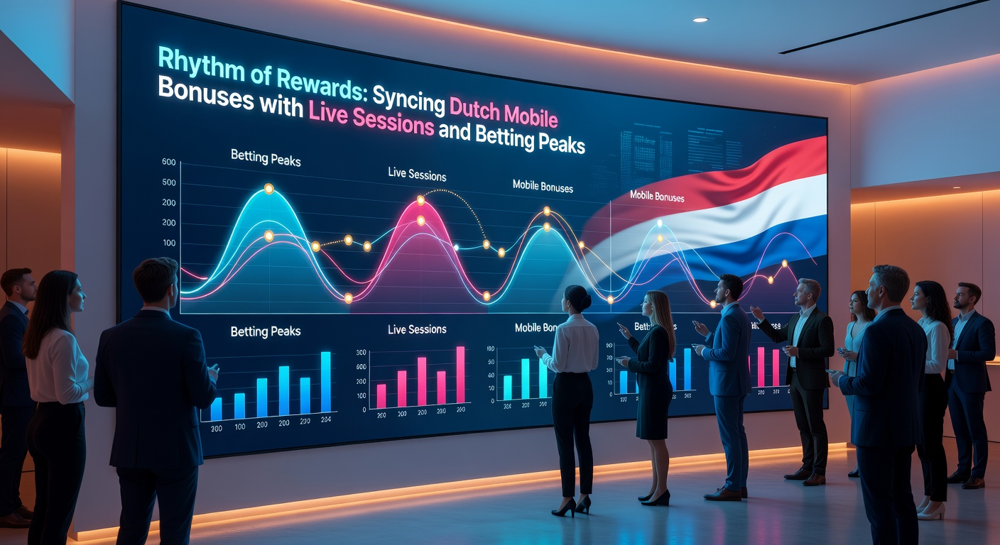 Grafiek met pieken in live betting en mobiele bonus activeringen tijdens Nederlandse sportevenementen
