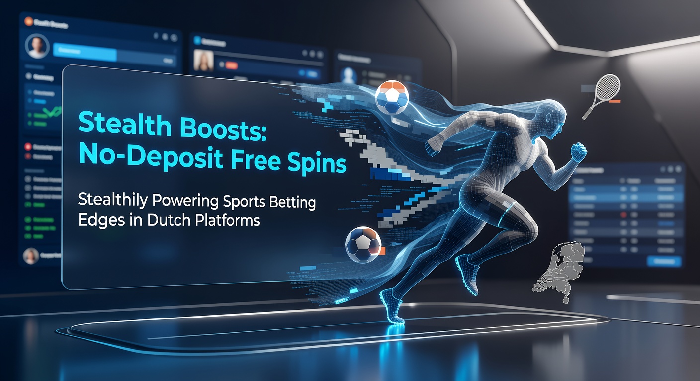 Grafiek met free spins die overgaan in sportweddenschap credits op een Nederlands platform, symboliserend stealth boosts