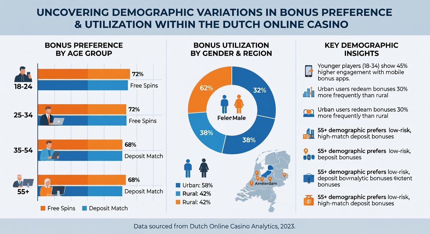 Kaart van Nederland met regionale bonusactiviteit in online casino's