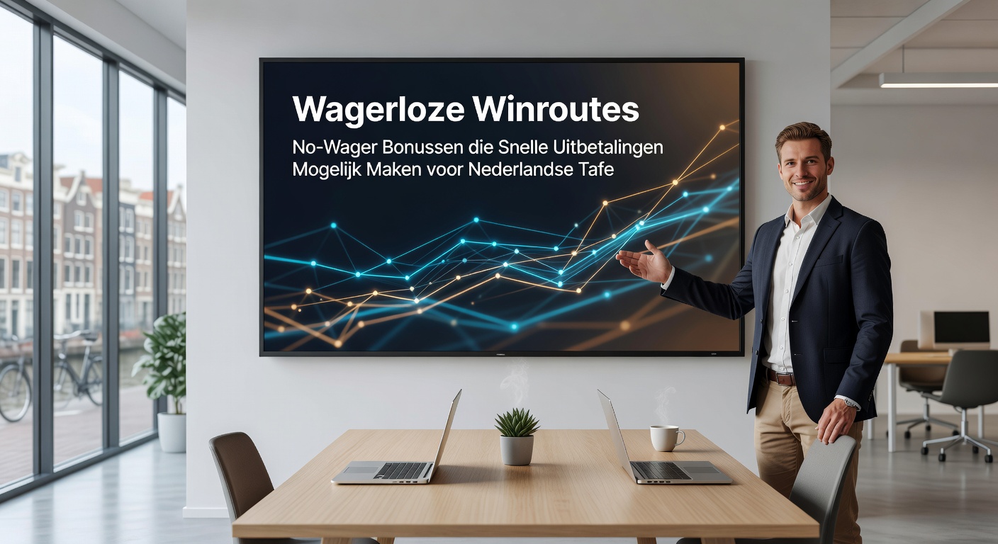 Close-up van een roulettewiel met een no-wager bonus overlay, illustrerend snelle winroutes voor Nederlandse gokkers